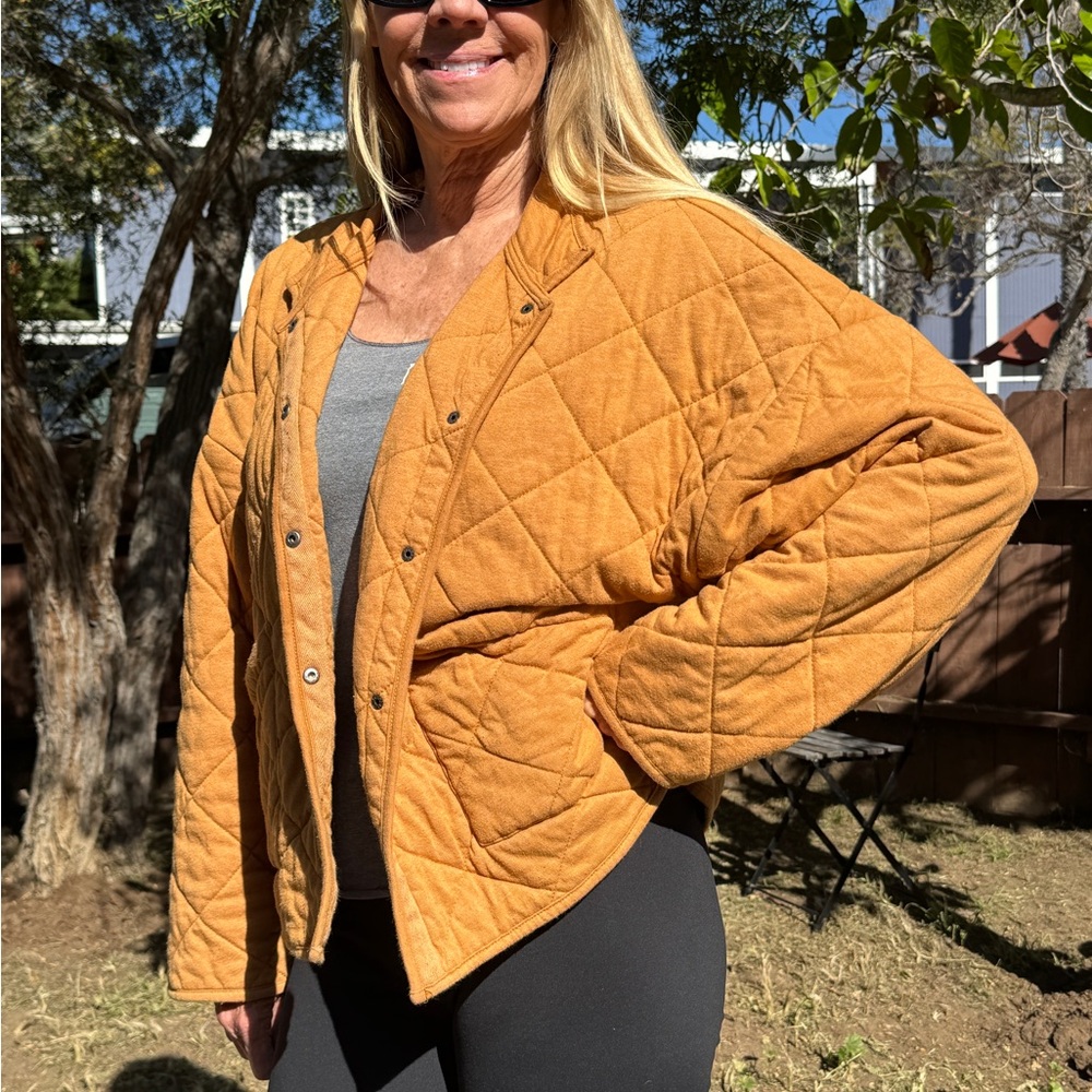 Z Supply Quilted Utility Jacket in Mustard